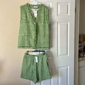 Tweed mango set. New with tags